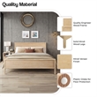 NPD Furniture Hansville Queen Bed Set in Natural Whitewash