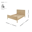 NPD Furniture Hansville Queen Bed Set in Natural Whitewash