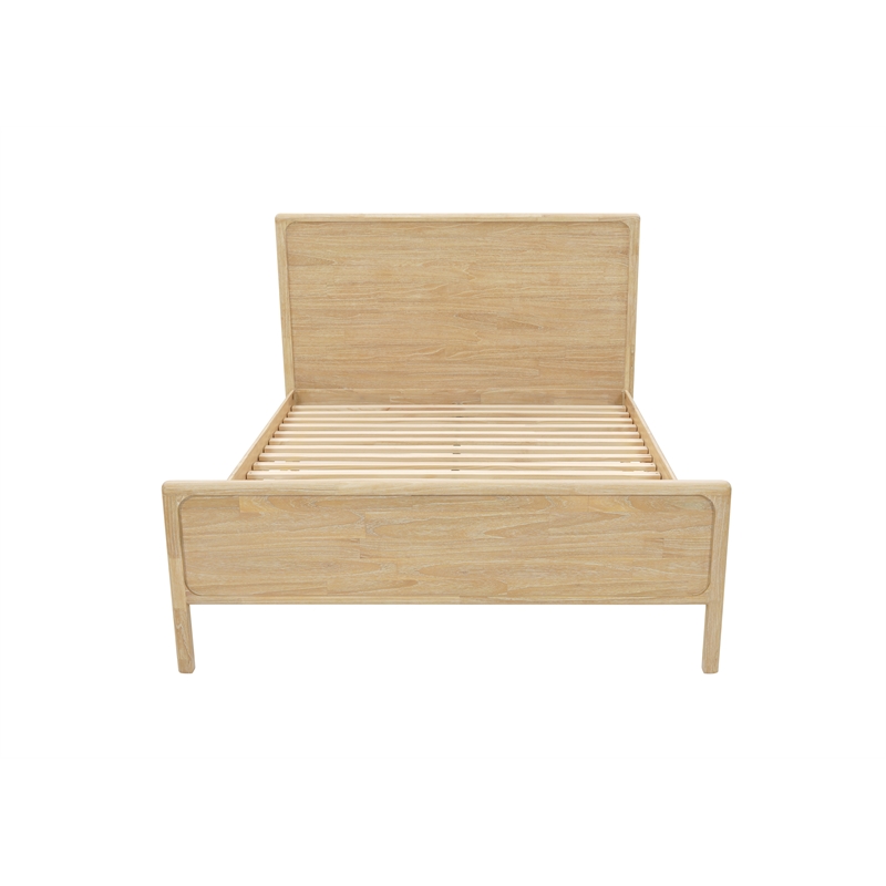 NPD Furniture Hansville Queen Bed Set in Natural Whitewash