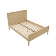 NPD Furniture Hansville Queen Bed Set in Natural Whitewash