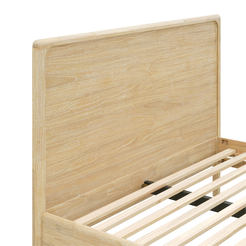 NPD Furniture Hansville Queen Bed Set in Natural Whitewash