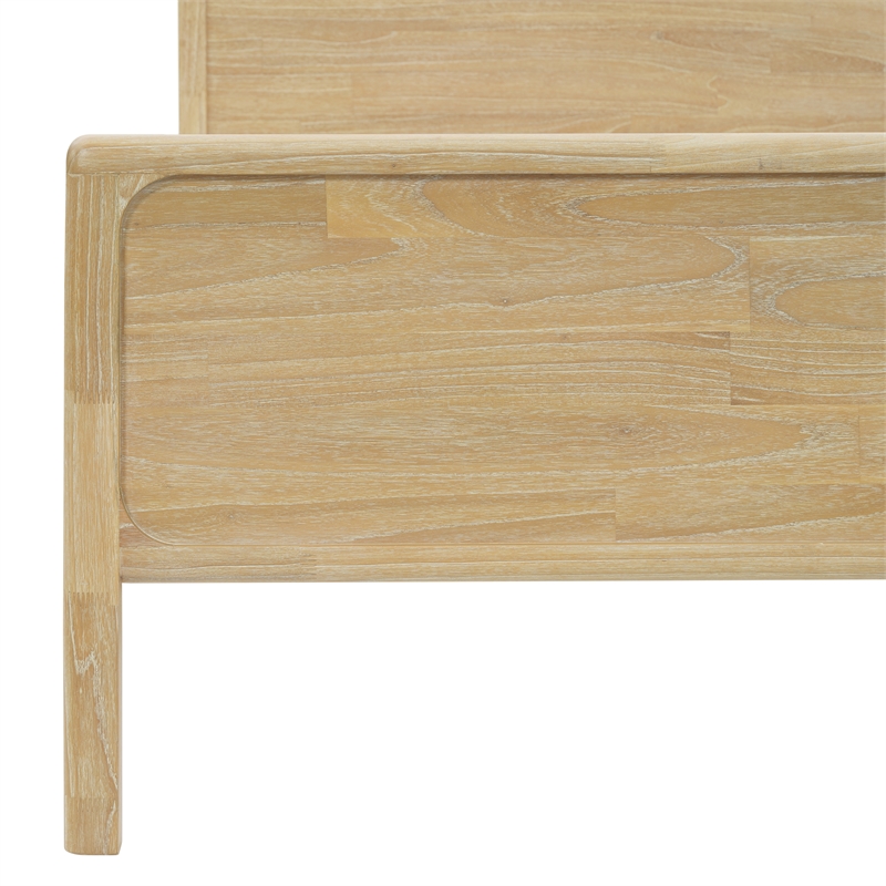 NPD Furniture Hansville Queen Bed Set in Natural Whitewash