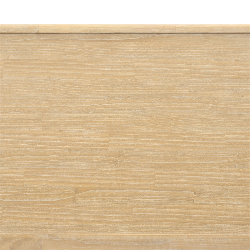 NPD Furniture Hansville King Bed Set in Natural Whitewash