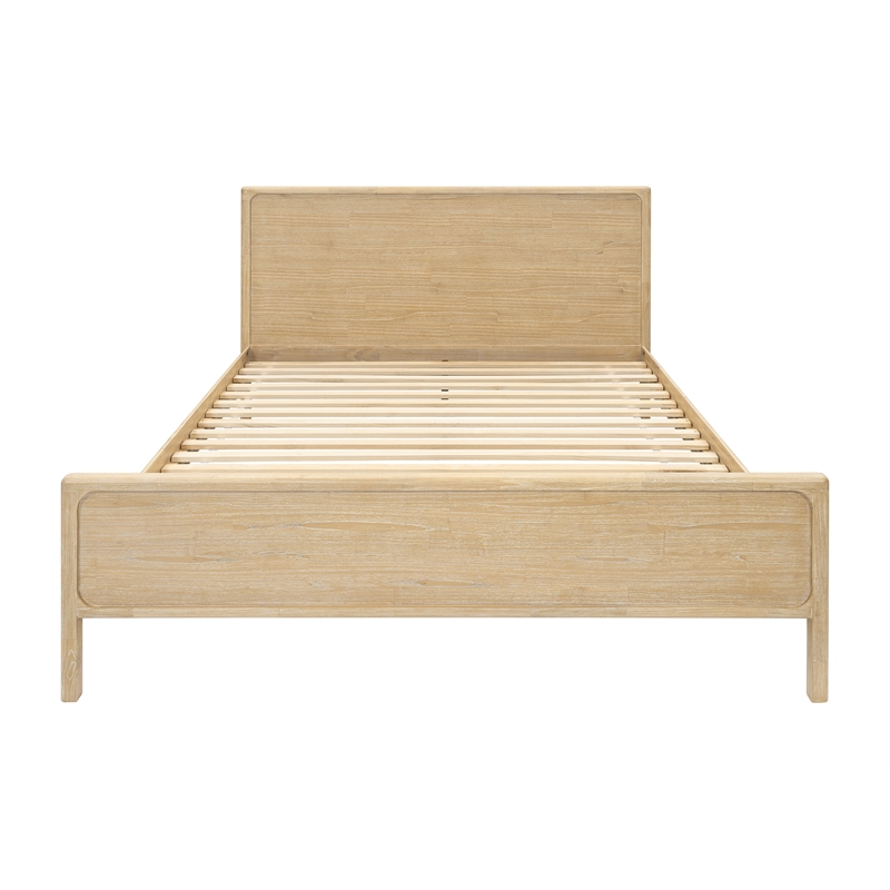 NPD Furniture Hansville King Bed Set in Natural Whitewash