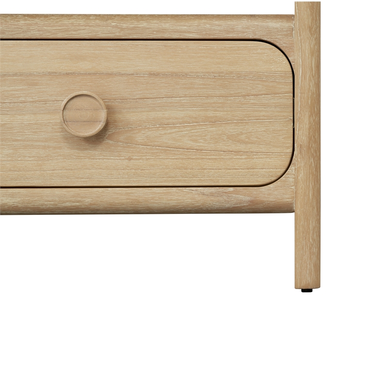 NPD Furniture Hansville Nightstand/Side Table in Natural Whitewash