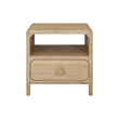 NPD Furniture Hansville Nightstand/Side Table in Natural Whitewash