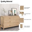 NPD Furniture Hansville Dresser 6 Drawers in Natural Whitewash