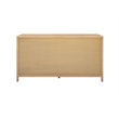 NPD Furniture Hansville Dresser 6 Drawers in Natural Whitewash