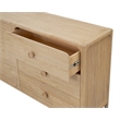 NPD Furniture Hansville Dresser 6 Drawers in Natural Whitewash