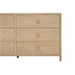 NPD Furniture Hansville Dresser 6 Drawers in Natural Whitewash