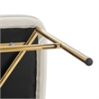 NPD Furniture Keisha Velvet Counter Stool in Arcadia Cream (Set of 2)
