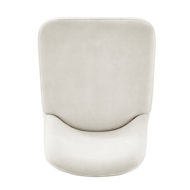 New Pacific Direct Keisha Velvet Counter Stool in Arcadia Cream (Set of 2)