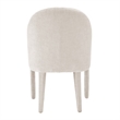 NPD Furniture Stacy Fabric Dining Side Chair in Seville Beige