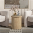 New Pacific Direct Aniston Side/End Table in Natural Whitewash