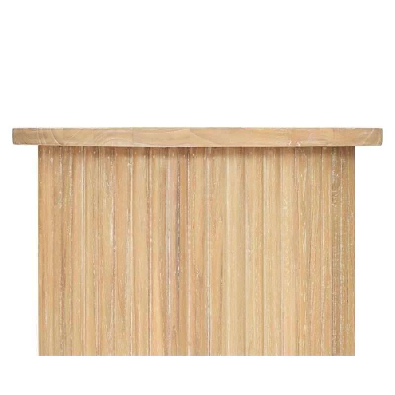 New Pacific Direct Aniston Side/End Table in Natural Whitewash