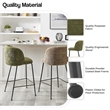 NPD Furniture Millie Fabric Counter Stool in Canova Green (Set of 2)