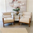 NPD Furniture Olsen Fabric Accent Arm Chair in Palladian Beige