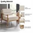 NPD Furniture Olsen Fabric Accent Arm Chair in Palladian Beige