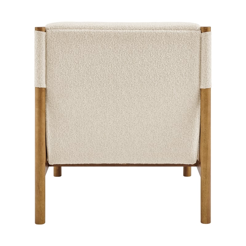 NPD Furniture Olsen Fabric Accent Arm Chair in Palladian Beige