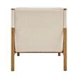 NPD Furniture Olsen Fabric Accent Arm Chair in Palladian Beige