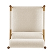 NPD Furniture Olsen Fabric Accent Arm Chair in Palladian Beige