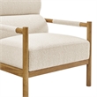 NPD Furniture Olsen Fabric Accent Arm Chair in Palladian Beige
