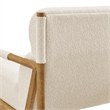 NPD Furniture Olsen Fabric Accent Arm Chair in Palladian Beige