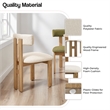 NPD Furniture Hailey Fabric Dining Side Chair in Palladian Beige(Set of 2)