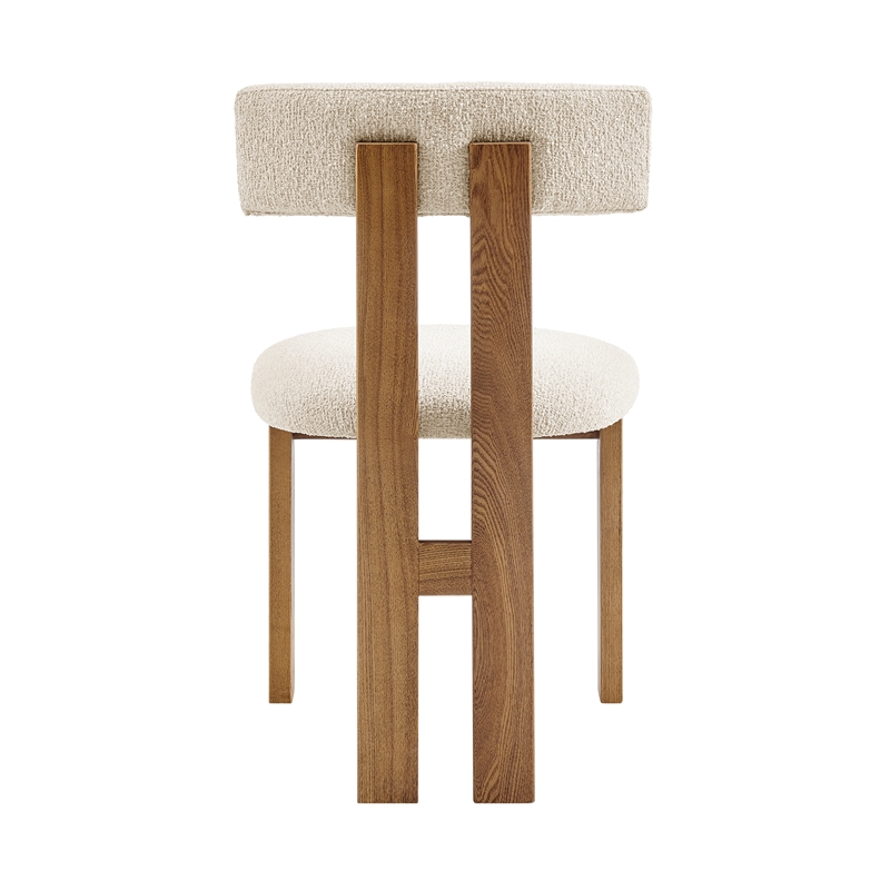 NPD Furniture Hailey Fabric Dining Side Chair in Palladian Beige(Set of 2)