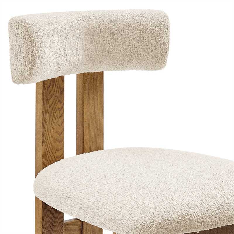 NPD Furniture Hailey Fabric Dining Side Chair in Palladian Beige(Set of 2)