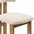 NPD Furniture Hailey Fabric Dining Side Chair in Palladian Beige(Set of 2)