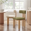 NPD Furniture Hailey Fabric Dining Side Chair in Palladian Beige(Set of 2)