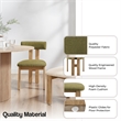 NPD Furniture Hailey Fabric Dining Side Chair in Palladian Green(Set of 2)
