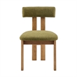 NPD Furniture Hailey Fabric Dining Side Chair in Palladian Green(Set of 2)