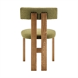 NPD Furniture Hailey Fabric Dining Side Chair in Palladian Green(Set of 2)
