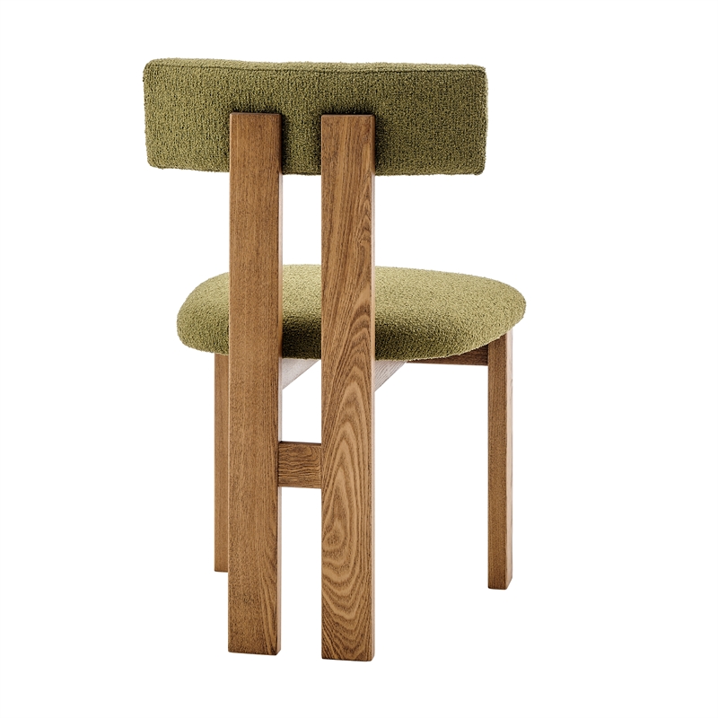 NPD Furniture Hailey Fabric Dining Side Chair in Palladian Green(Set of 2)