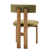 NPD Furniture Hailey Fabric Dining Side Chair in Palladian Green(Set of 2)