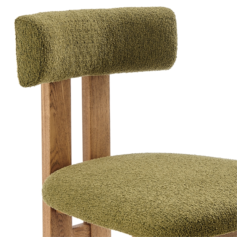 NPD Furniture Hailey Fabric Dining Side Chair in Palladian Green(Set of 2)
