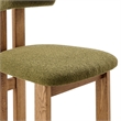 NPD Furniture Hailey Fabric Dining Side Chair in Palladian Green(Set of 2)
