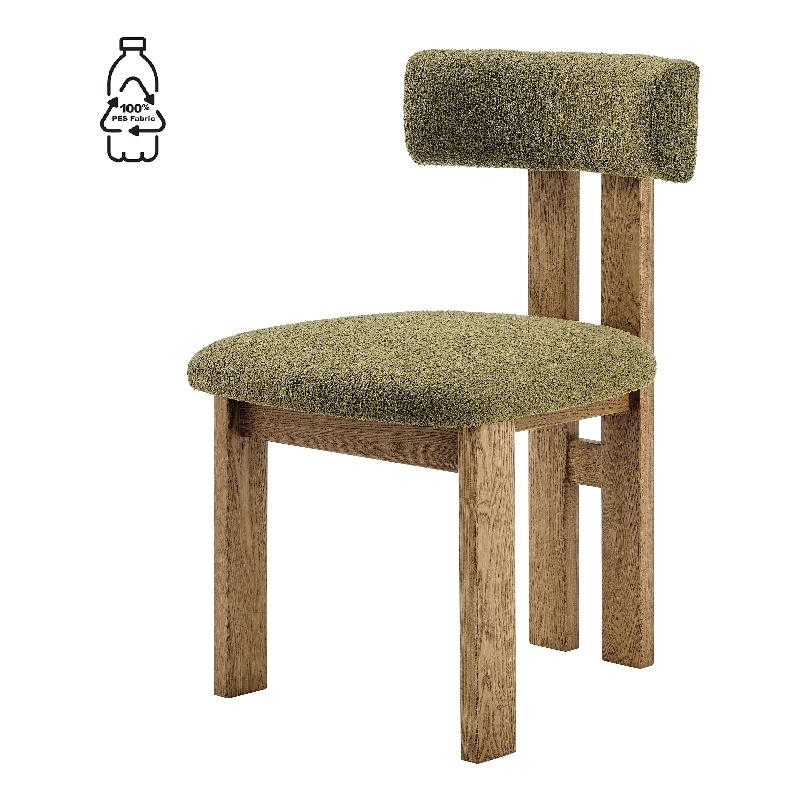NPD Furniture Hailey Fabric Dining Side Chair in Palladian Green(Set of 2)