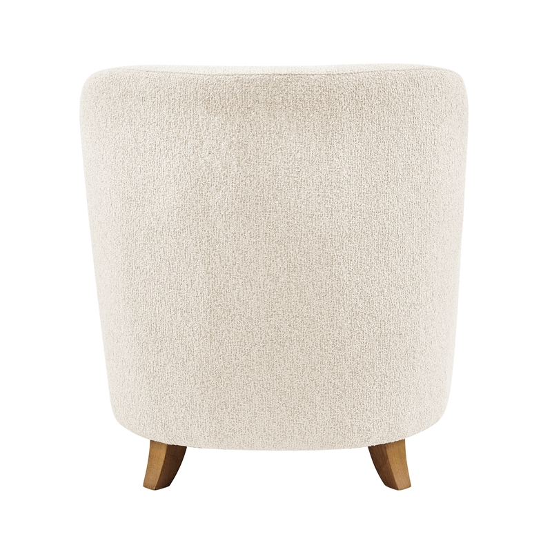 NPD Furniture Tania Fabric Accent Arm Chair in Palladian Beige