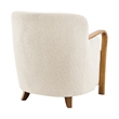 NPD Furniture Tania Fabric Accent Arm Chair in Palladian Beige