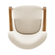 NPD Furniture Tania Fabric Accent Arm Chair in Palladian Beige