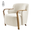 NPD Furniture Tania Fabric Accent Arm Chair in Palladian Beige