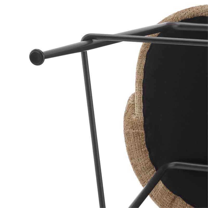 New Pacific Direct Millie Fabric Counter Stool in Canova Brown (Set of 2)