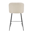 NPD Furniture Millie Fabric Counter Stool in Canova Ivory (Set of 2)