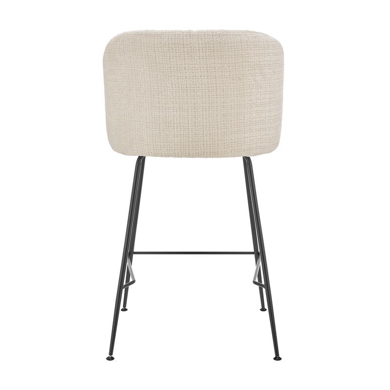 New Pacific Direct Millie Fabric Counter Stool in Canova Ivory (Set of 2)