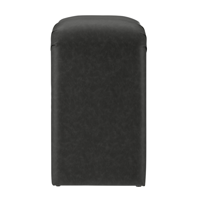 NPD Furniture Jovanka Faux Leather Counter Stool in Vintage Midnight