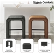 NPD Furniture Jovanka Faux Leather Counter Stool in Vintage Midnight