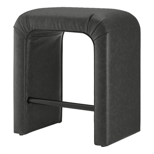 New Pacific Direct Jovanka Faux Leather Counter Stool in Vintage Midnight